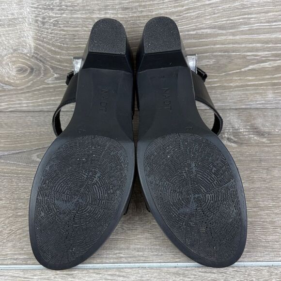 Naot Intact Women’s Sz 9/EU 40 Black Velvet Nubuck Dual Hook & Loop Sandals - Picture 7 of 11